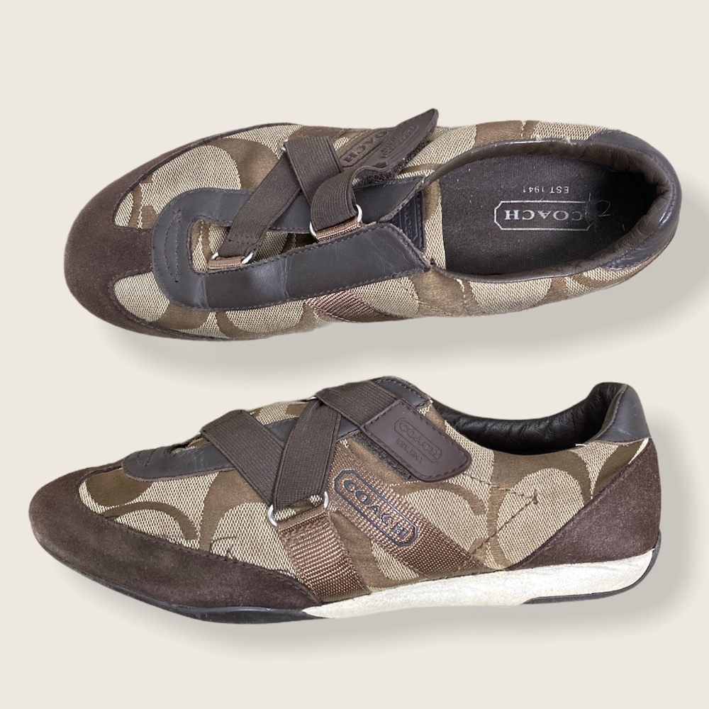 Coach Monogram Slip On Sneakers